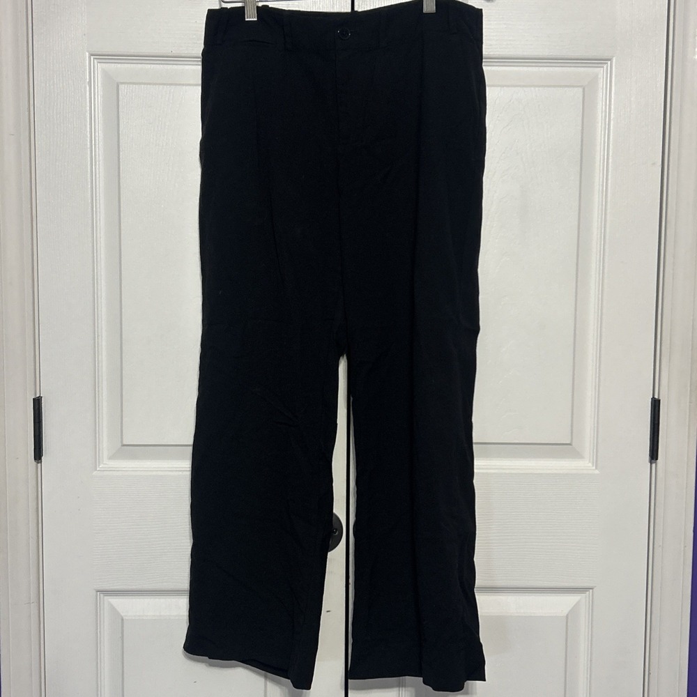 Lauren Ralph Lauren Wool Blend Dress Pants Women's Size 10 Black Straight‎ Leg